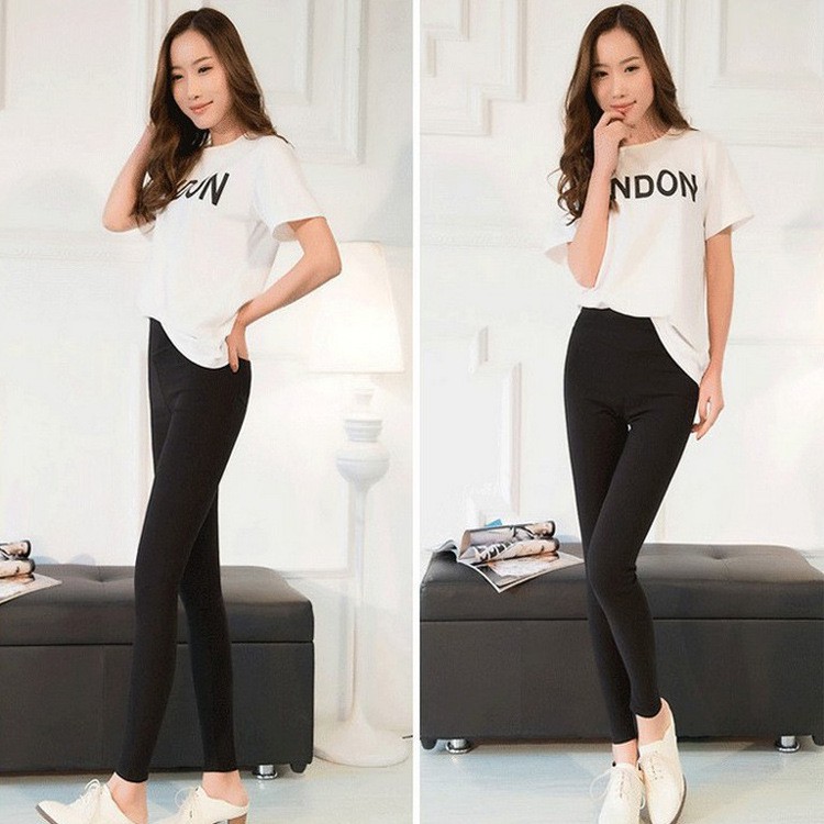 Quần Legging nữ 2 túi siêu co dãn cạp cao | BigBuy360 - bigbuy360.vn