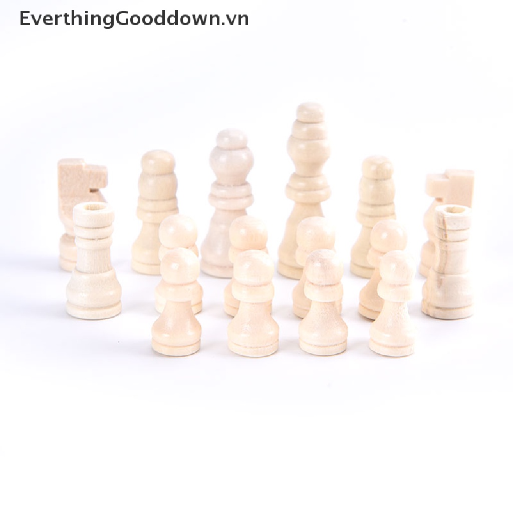 Everthinggooddown Bộ Cờ Vua Bằng Gỗ Gồm 32 Quân Cờ
