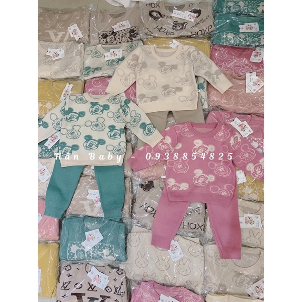 Bộ Len Hoạ Tiết Siêu Xinh Cho Bé 9 - 35kg