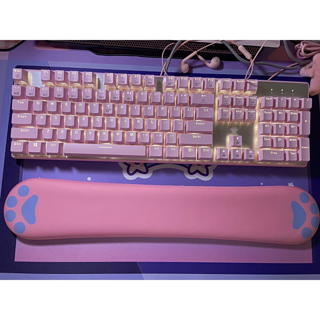 Cute memory foam keyboard holder, wrist mouse pad, creative office