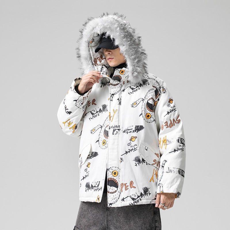 rockmagic cotton-padded jacket women's 2020 new cotton-padded jacket Korean version loose winter thickened couple padded jacket | BigBuy360 - bigbuy360.vn