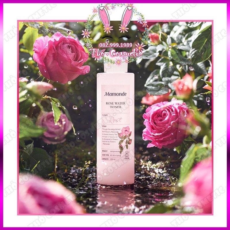 - TONER HOA HỒNG MANONDE ROSE WATER TONER (chính hãng) Nước hoa hồng Mamonde -