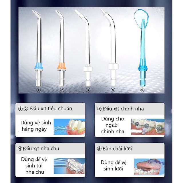 [Nhập khẩu] Máy tăm nước du lịch cầm tay Hf6 H20FLOSS