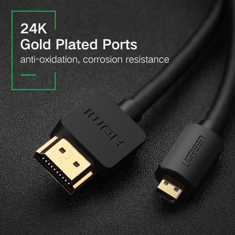 Dây Cáp Chuyển Đổi 4k 60hz Sang Hdmi Cho Gopro Hero 7 / Gopro Hero 5 Raspberry Pi 4 Lenovo 1m Hdmi Micro