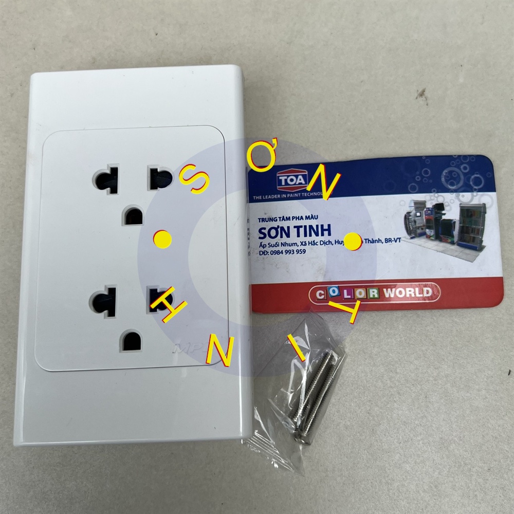 Ổ cắm Âm Tường đôi đơn đa năng 3 chấu 1 2 lỗ MPE A20UES2N A20UESM2N A20US2MN A20USMXN A20USMXXN A20USMN