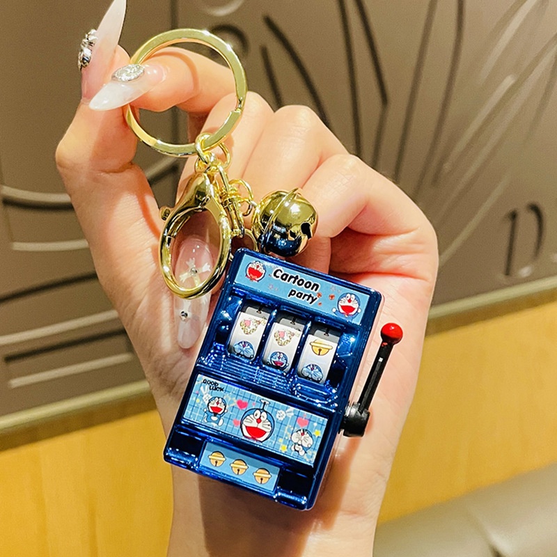 Móc Khóa Hình Máy Trái Cây Sáng Tạo Dễ Thương