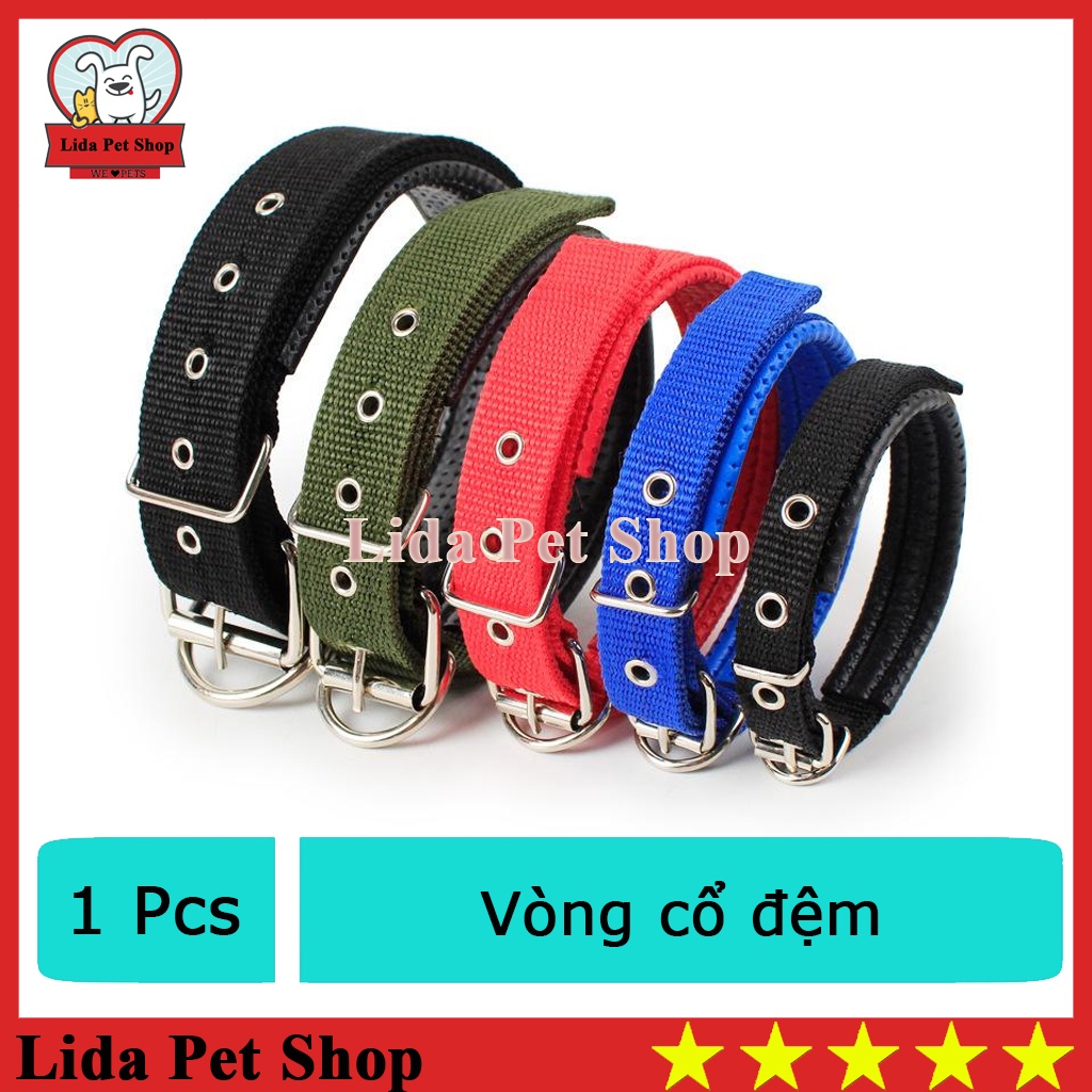 Vòng cổ đệm da chó - Lida Pet Shop