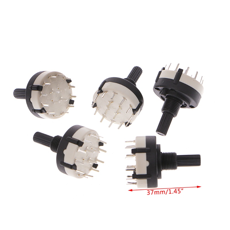 Set 5 Công Tắc Trục 4P3T 4 Cực 3 Vị Trí Đường Kính 6mm
