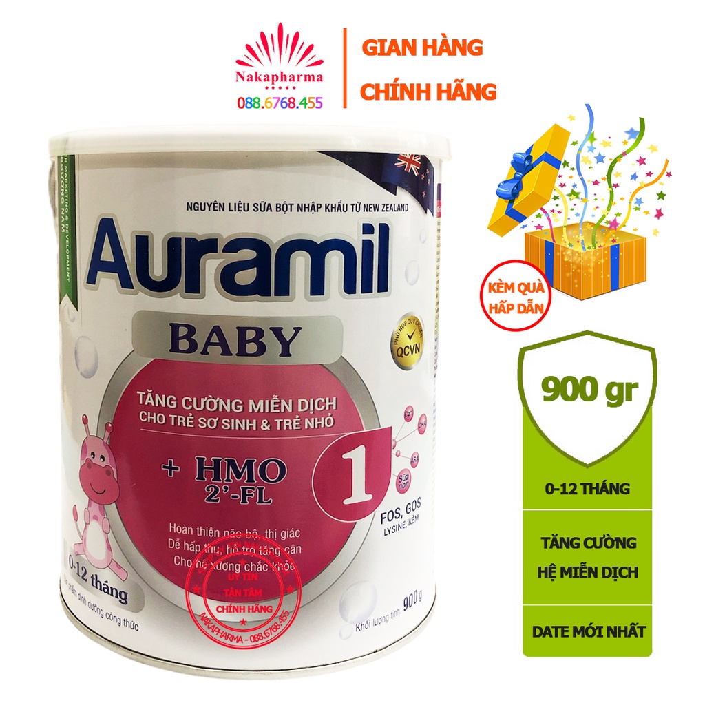 Sữa bột Auramil Baby 900gr