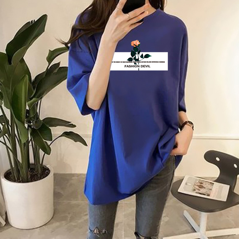 NRVP Áo Thun Ngắn Tay Dáng Rộng Thời Trang Cho Nữ