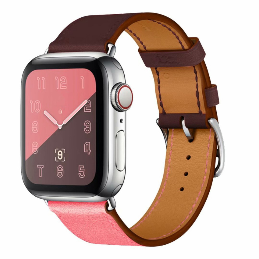 Dây Da Thay Thế Cho Đồng Hồ Thông Minh Apple Watch SE 6 5 4 3 2 1 Kích Thước 38mm 42mm 40mm