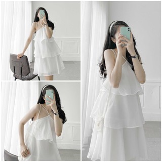 Đầm voan hai dây 3 tầng ullzang thời trang nữ vm shop 21vd05ki0602
