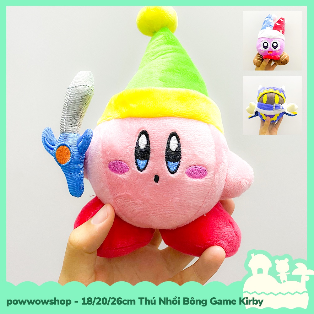 [Sẵn VN - Hỏa Tốc] 18/20/26 cm Thú Nhồi Bông Đáng Yêu Mẫu Game Nintendo Switch Kirby