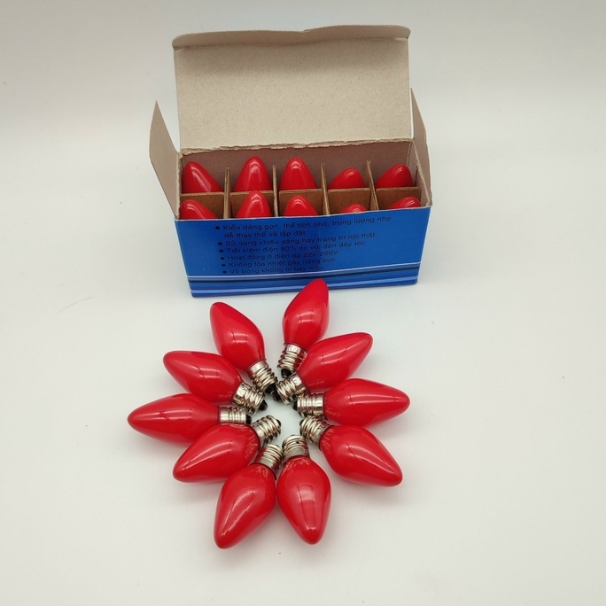 Bóng đèn led trái ớt 1w  - bóng đèn cana led tiết kiệm điện năng - đèn bàn thần tài