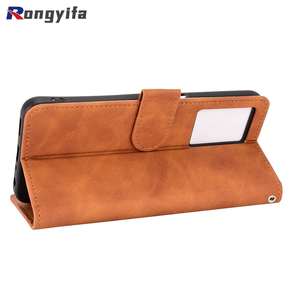 Bao Da Điện Thoại Nắp Gập Dạng Ví Có Ngăn Đựng Thẻ Cho OPPO Realme C35 C31 F21 Pro Reno 8 7 4G 7 SE Find X5 9 Pro A57 5G 4G 2020 Ốp