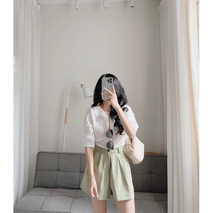 Áo polo len lỗ Samhyewear