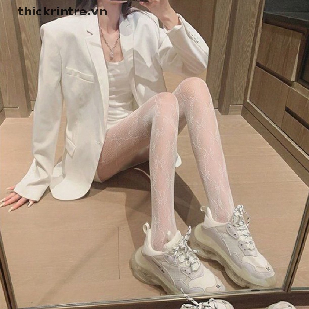 Quần Tất Lưới Phối Ren Phong Cách Lolita Nhật Bản