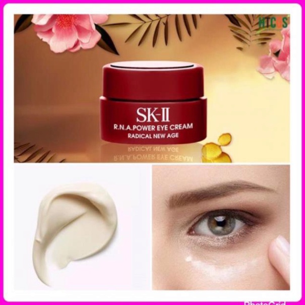 [AUTH 1000%] [MINISIZE 2.5g] Kem dưỡng mắt SKIIRNA Power Eye Cream Radical New Age 2.5g chống thâm quầng nhăn mắt