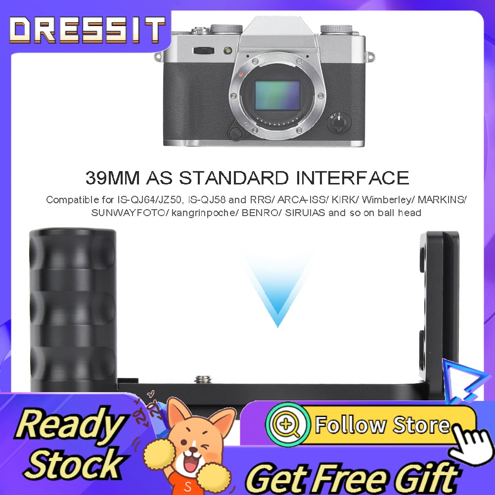 Tay cầm máy ảnh kim loại Uk thiết kế hình chữ L cho Fuji XT10 XT20 XT30