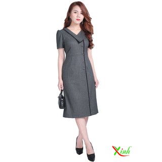 Đầm ám tây giả vest ThoiTrangXinh DL655