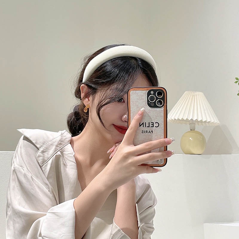 Băng Đô Cài Tóc Bản Rộng Bằng Bọt Biển Màu Trơn Chống Trượt Phong Cách Retro Hàn Quốc Cho Nữ