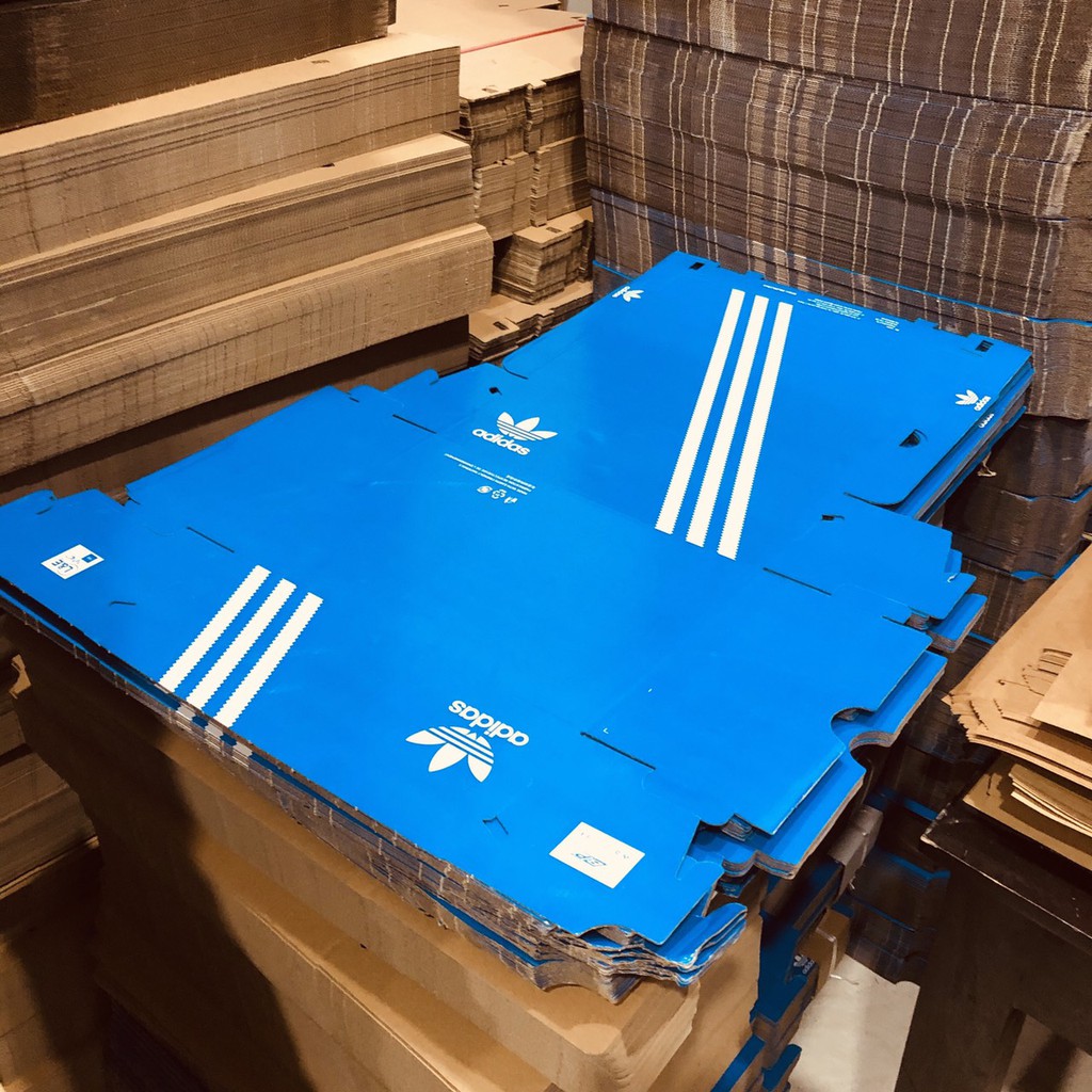 HỘP ĐỰNG GIÀY ADIDAS SIZE 30X20.5X12CM MÀU XANH HỘP 20 HỘP