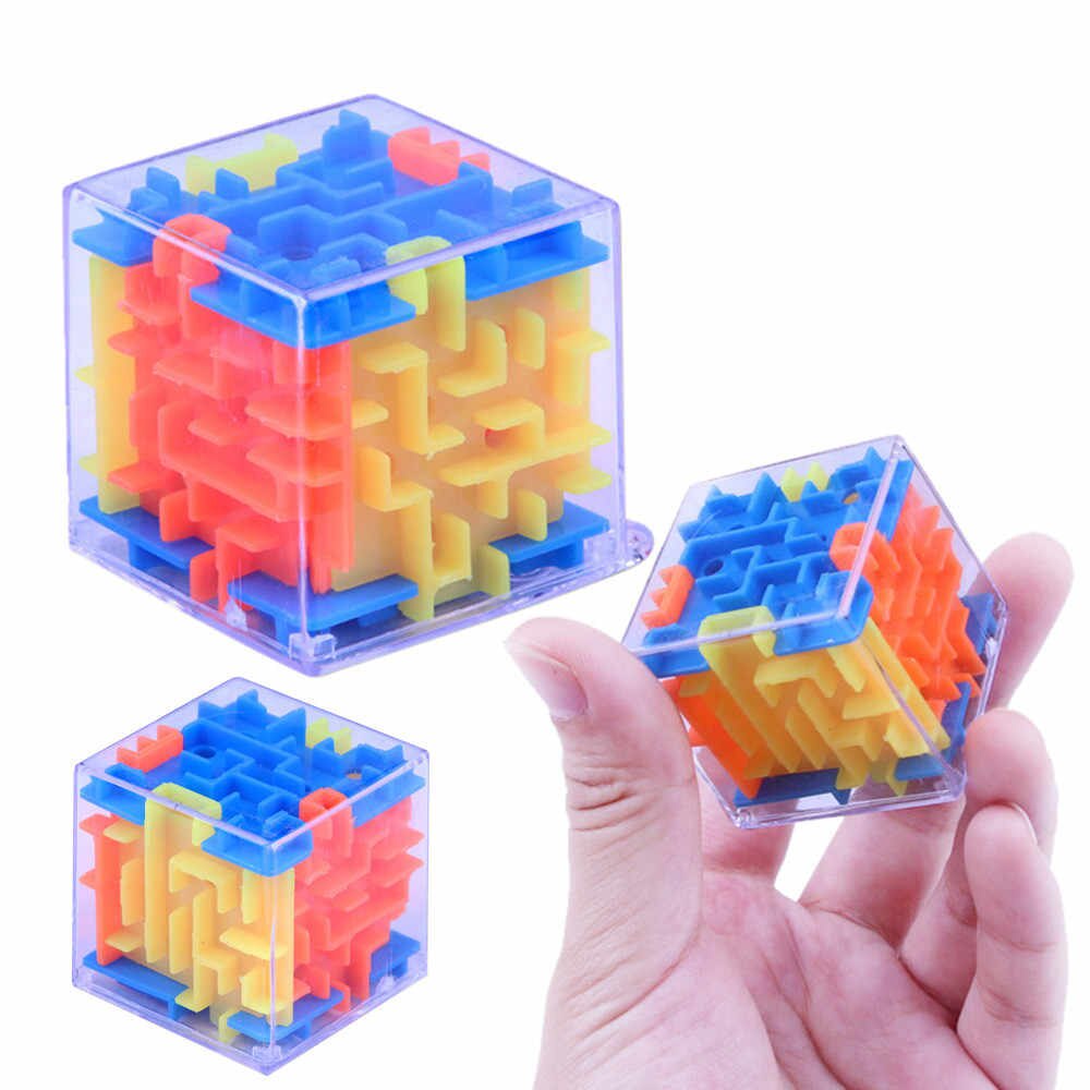 Combo 2 Đồ chơi rubik mê cung lăn bi - Khối lập phương 3D đồ chơi mê cung giáo dục trí tuệ cho trẻ