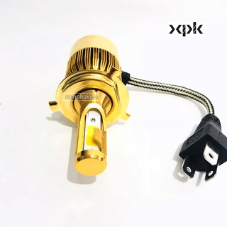 Đèn Pha Led C6 2 tim H4 Ánh Sáng Vàng