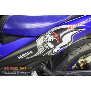 Tem Trùm Exciter 150 Xanh Trắng Pulldog