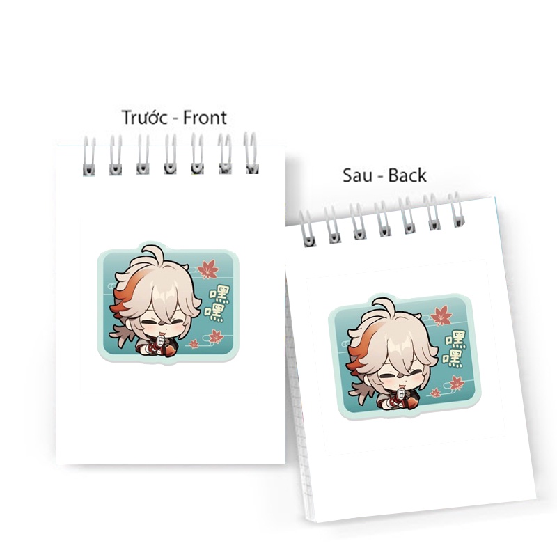 Sổ tay in hình NHÂN VẬT GENSHIN IMPACT game chibi anime M5 6x10 ghi chú tiện lợi học tập xinh xắn