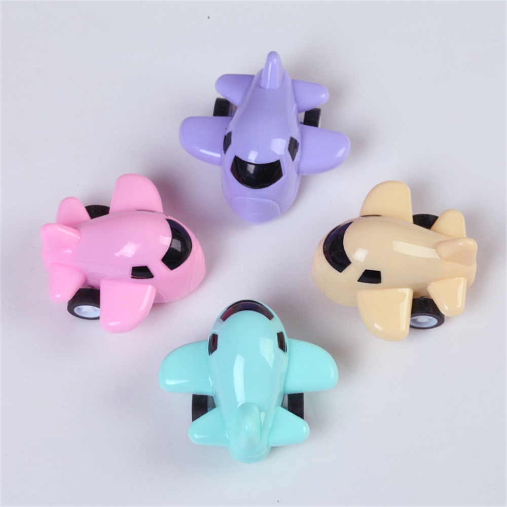 Set 2 máy bay đồ chơi mini bằng nhựa màu kẹo dễ thương cho bé