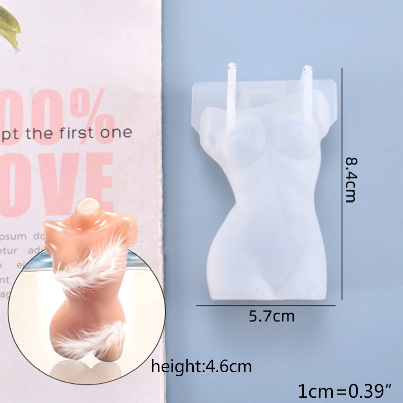 Khuôn Silicone Làm Nến / Sáp Thơm Hình Thân Người Độc Đáo