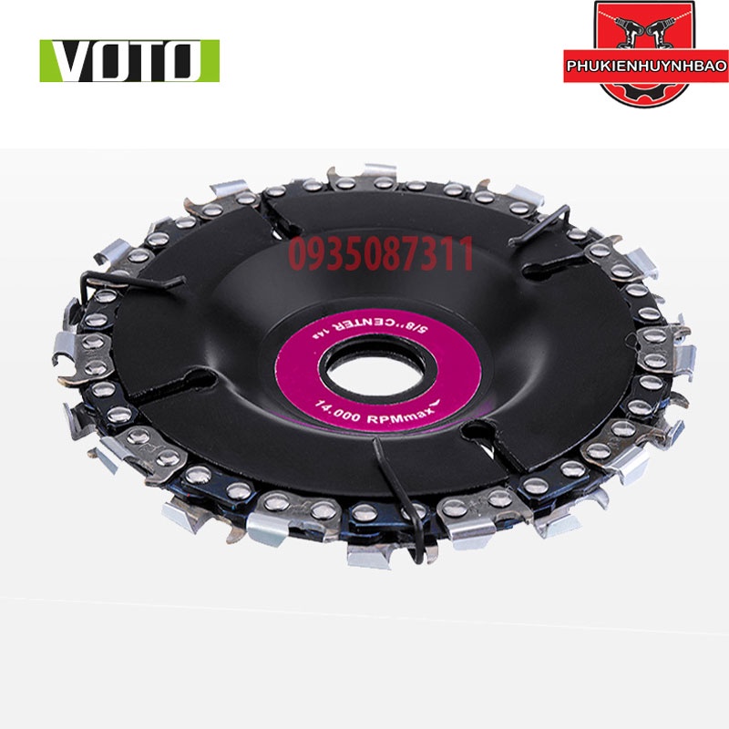Đĩa Cưa Xích Tròn 4 INCH Gắn Máy Mài Máy Cắt - Lưỡi Cưa Xích Cắt Gỗ - Lưỡi Cắt Tạo Hình Điêu Khắc Gỗ Gắn Máy Mài 1 Tấc