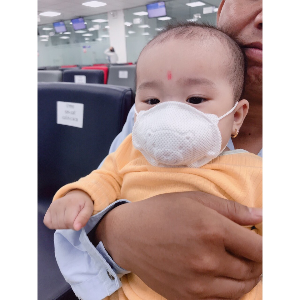 Khẩu trang gấu kichi cho bé