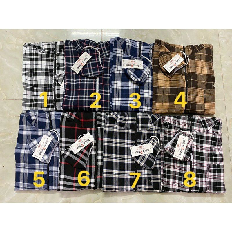 [KÈM KHẨU TRANG] Áo chống nắng Caro 2 lớp ☀️ Áo Kẻ Chống nắng NAM NỮ loại 1 | BigBuy360 - bigbuy360.vn