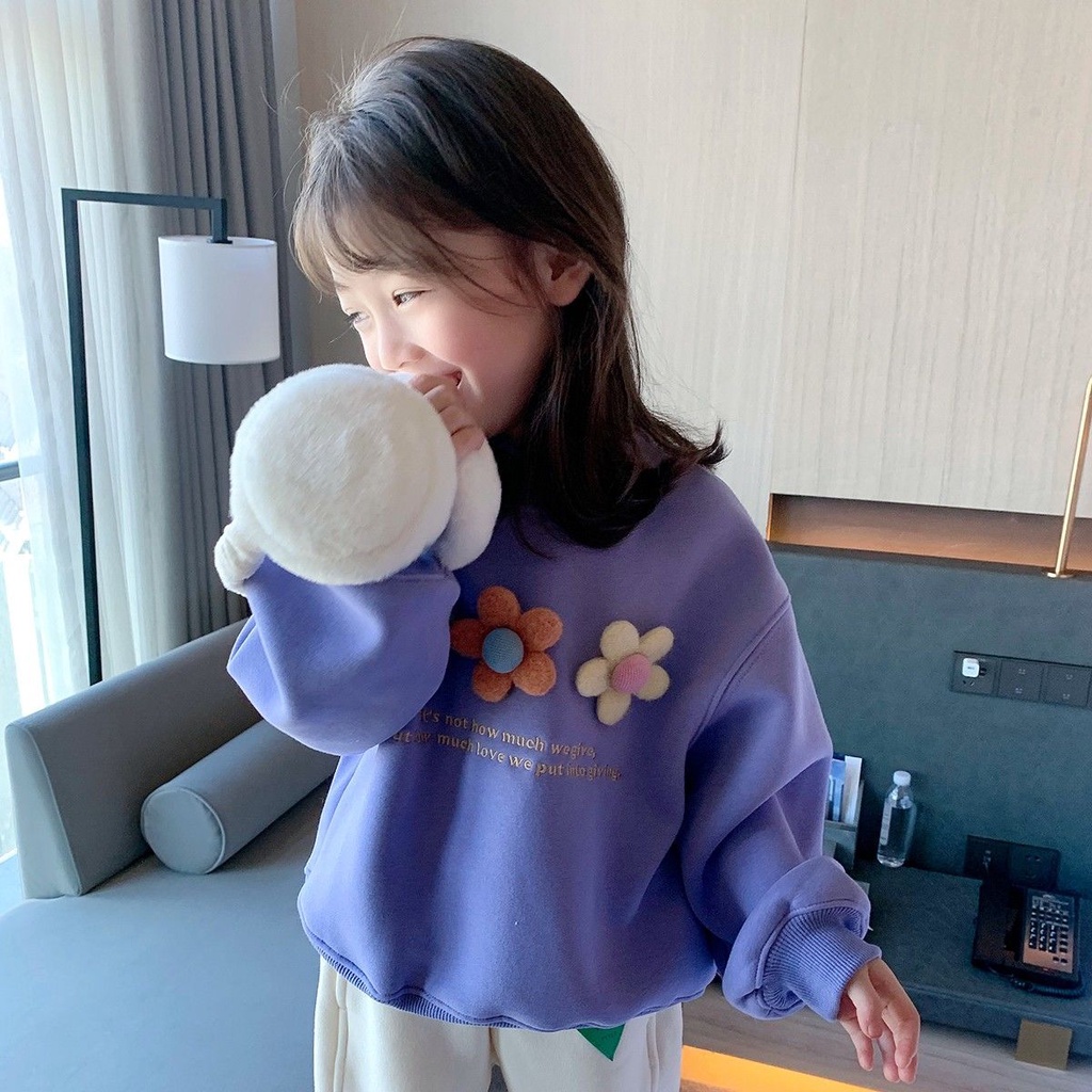 Mới Áo Sweater Mỏng Tay Dài Thời Trang 2022 Cho Bé Gái Dễ Phối Đồ