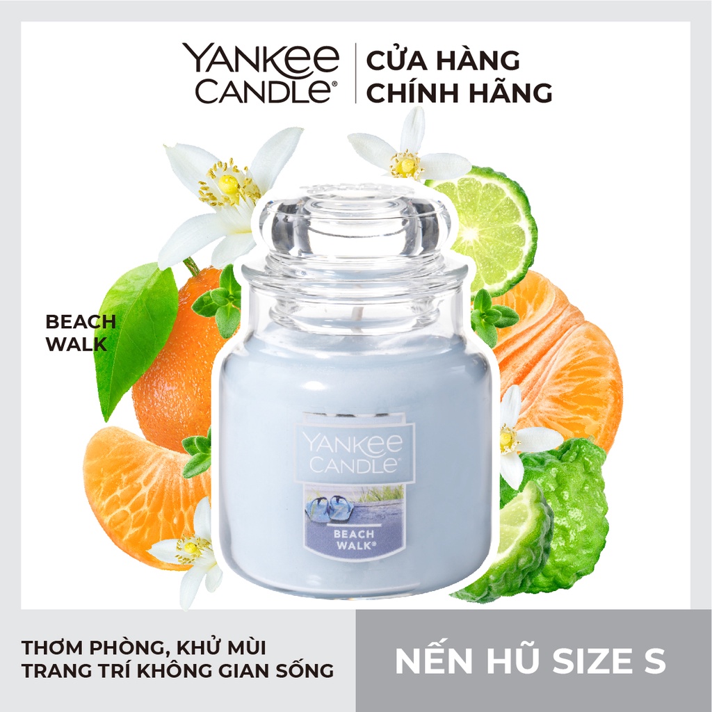 Nến hũ Yankee Candle size S - Beach Walk (104g)