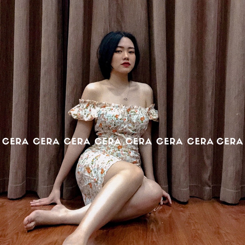 Đầm hoa nhí vintage, đầm dây rút ulzzang 🍓 Váy hoa nhí chữ A vintage dây rút chỉnh độ dài 🍓 CERA FASHION | BigBuy360 - bigbuy360.vn
