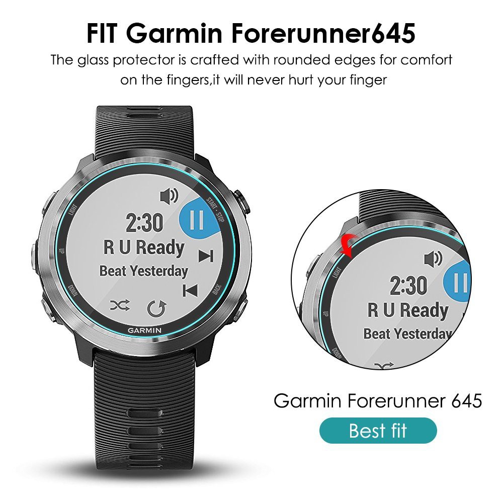 2.5D Tempered Glass Film Screen Protector for Garmin Forerunner 645 245 245M