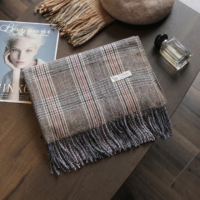 Khăn choàng cổ mùa đông kẻ caro Khăn choàng ấm áp Khanturban.vn