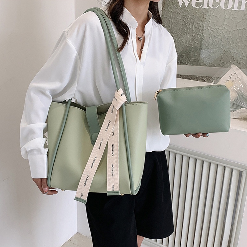 Túi Đeo Vai Cỡ Lớn In Chữ Thời Trang Cho Nữ