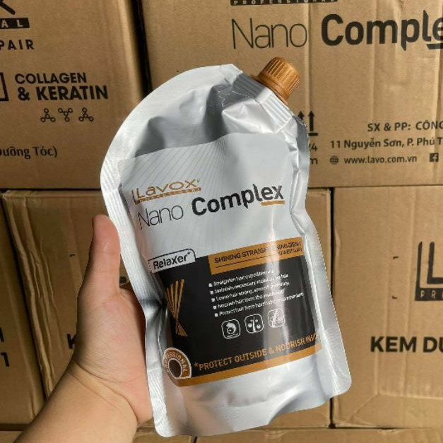 Thuốc duỗi tóc phủ bóng Nano Complex không cần dập