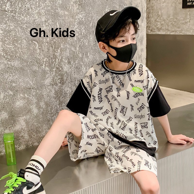 SET THUN ĐEN IN CHỮ NGUYÊN BỘ CHO BÉ TRAI