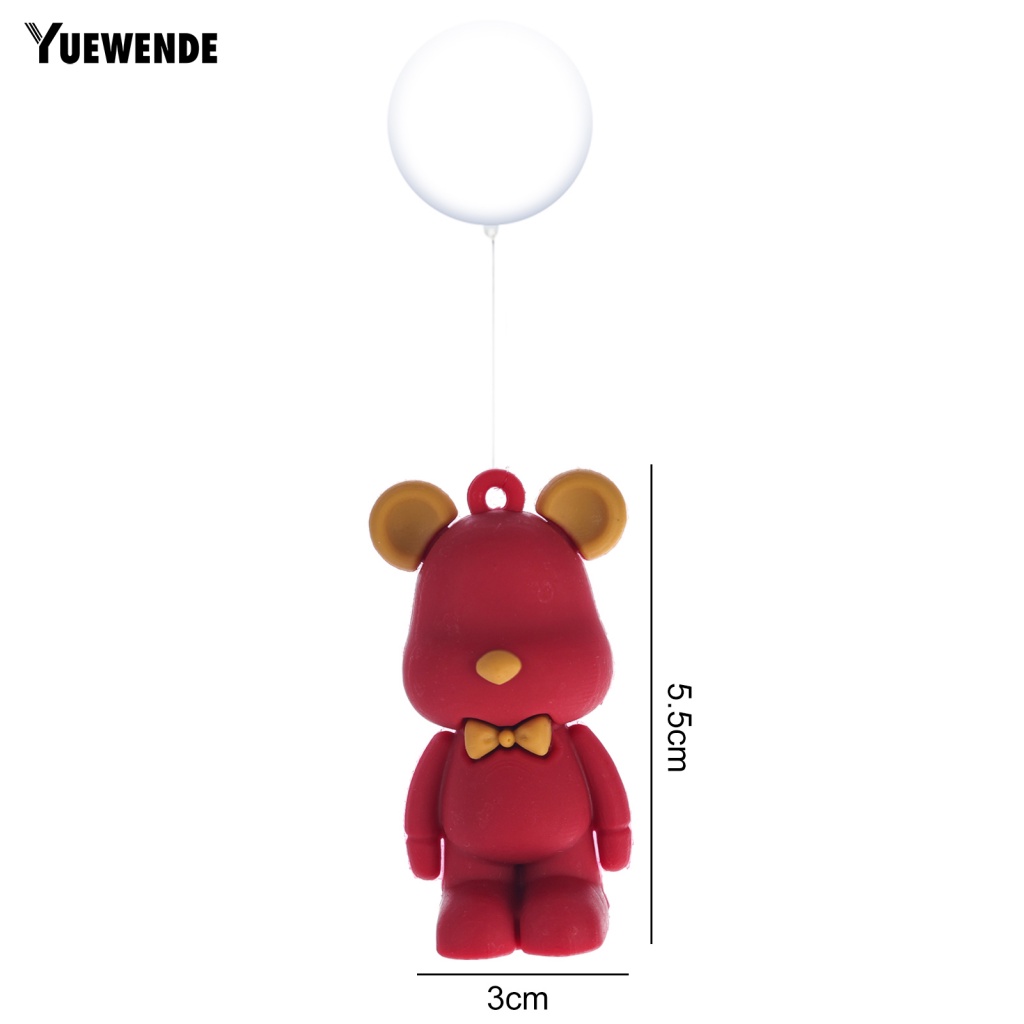 Yue.z Đồ trang trí Tượng Gấu Nổi Trang Trí Bể Cá Thu Nhỏ