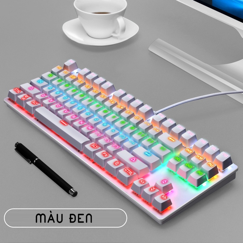 GIÁ SIÊU RẺ Bàn phím cơ K550 gaming đèn LED nhiều chế độ cực đỉnh blueswitch chất lượng chính hãng