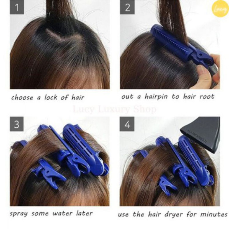 Lô uốn tóc, kẹp lô uốn tóc tạo kiểu dáng tóc tự nhiên phong cách Hàn Quốc cho nữ