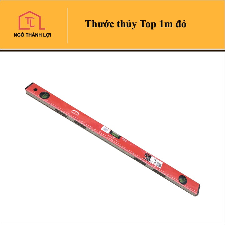 Thước thuỷ TOP cân bằng hít  bằng nam châm màu đỏ 30cm / 40cm / 50cm / 60cm / 80cm / 1m