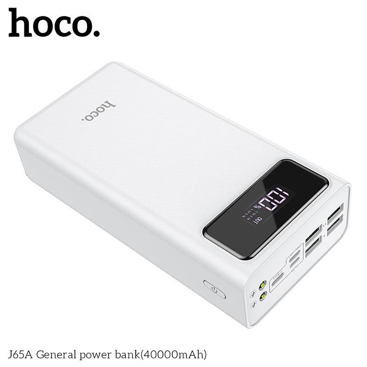 Hoco J65 / J65A - Pin Sạc Dự Phòng 30000mAh / 40000mAh 4 Cổng USB 2.0A Có Đèn Led - Hàng Chính Hãng