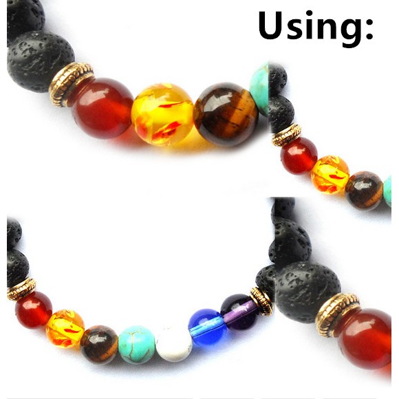 Bộ 30 hạt kim loại dẹt 3mm*7mm tự làm trang sức thủ công đa dụng