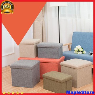 Ghế ngồi kiêm hộp đựng đồ đa năng khung ghế chắc chắn có thể gấp gọn tiết kiệm diện tích